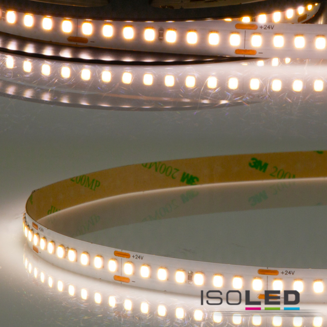 ISOLED HEQ930 LED szalag High Bright, 24V, 12W, IP20, 3000K, 160 LED/m, 1600 lm, 5 méter