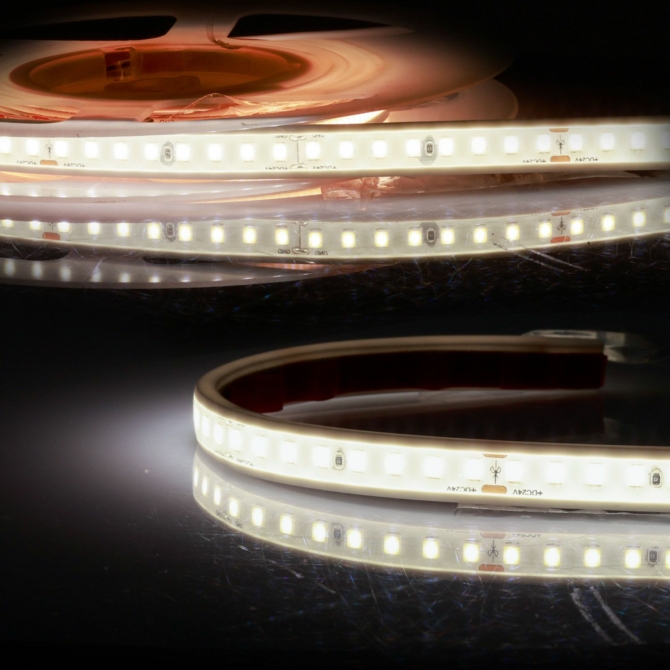 ISOLED AQUA930 PU lineáris LED szalag, 24V, 12W, IP68, 3000K, 160 LED/m, 1650 lm, 5 méter