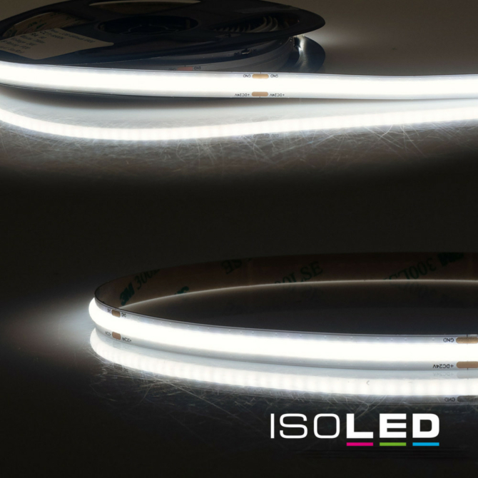 ISOLED COB940 LED szalag, 24V, 8W, IP20, 4000K, 480 LED/m, 775 lm, 5 méter