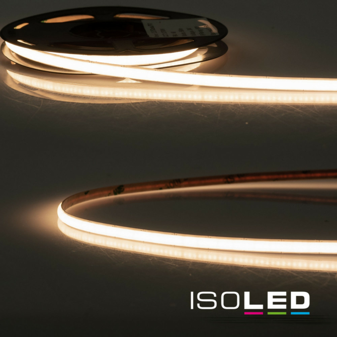 ISOLED COB930-MICRO LED szalag, 24V, 7W, IP20, 3000K, 504 LED/m, 625 lm, 5 méter