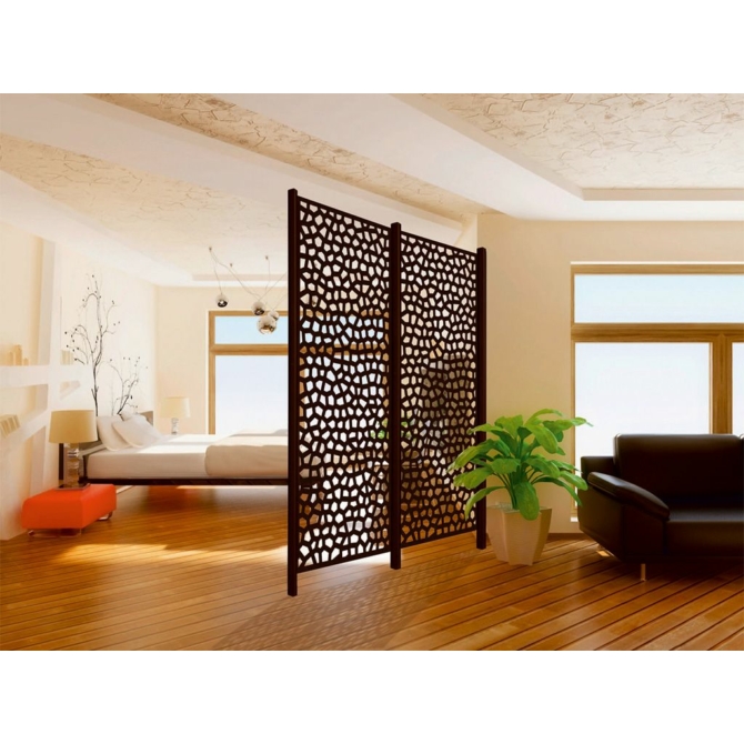 Nortene Térelválasztó panel - dekorpanel Mosaic (100x200 cm) barna