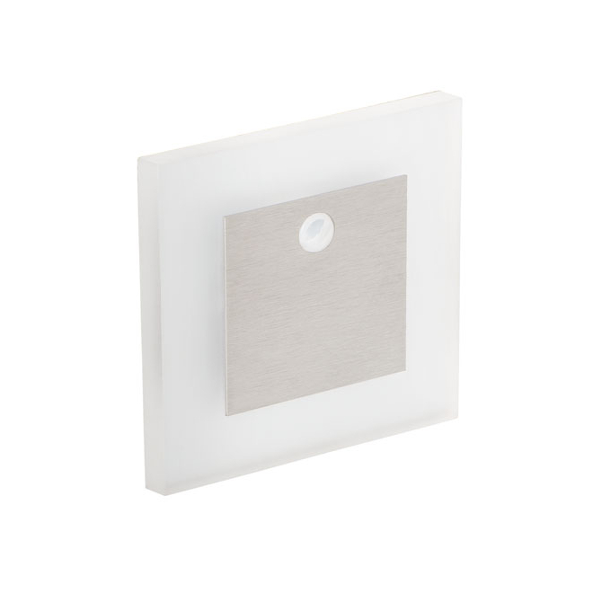 Kanlux APUS LED PIR lépcsővilágító lámpa acél, 12 V, 0.8 W, 3000K, 13 lumen