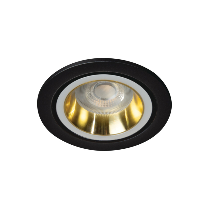 Kanlux FELINE DSO spot keret fix kör, 10W, GU10, arany/fekete