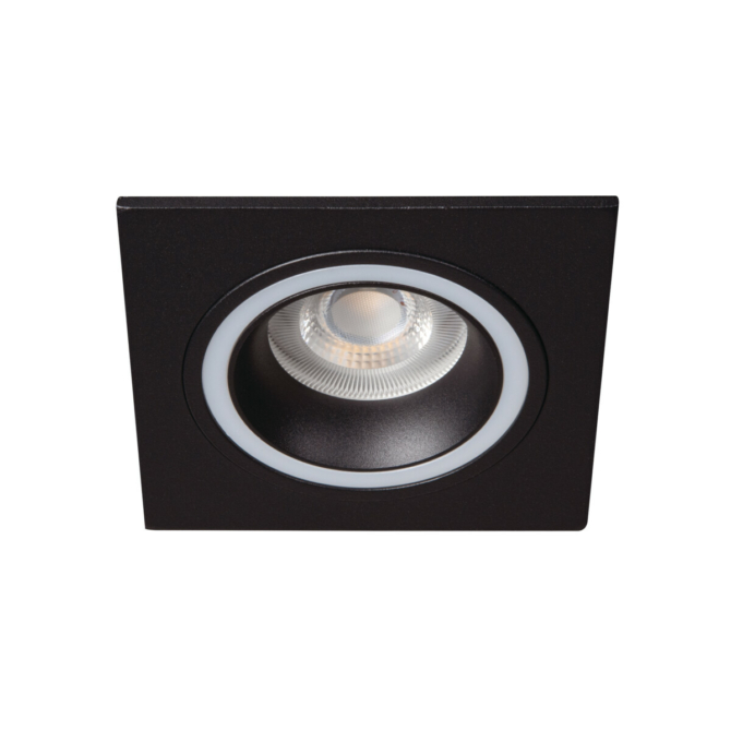 Kanlux FELINE DSL spot keret fix négyzet, 10W, GU10, fekete