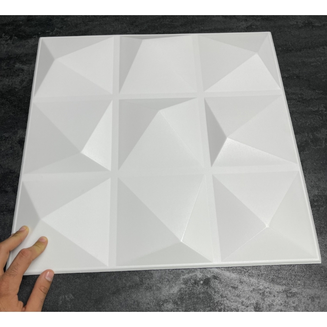 Polistar Kristal fehér polisztirol 3D falpanel (K)
