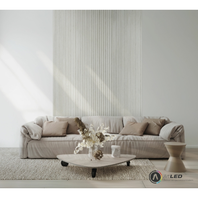 Lamelio ONDA lamella panel, szürke, 12.2 x 270 cm