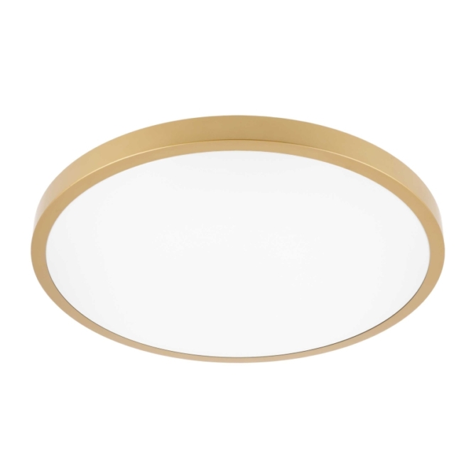 GTV ATOL LED mennyezeti lámpa, 32W, 4000K, 2560 lm, IP54, arany, 40 cm