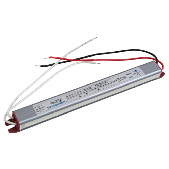 masterLED 24 W-os Ultra Slim vízálló tápegység, 2 Amper, 12VDC