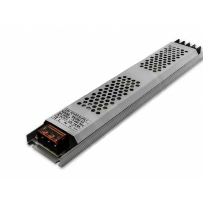 MasteLED Flat 200 W-os beltéri tápegység, 16.7 Amper, 12VDC