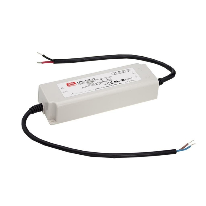 Mean Well LPV-150-12 LED tápegység, 12V, 150W, 10A, IP67