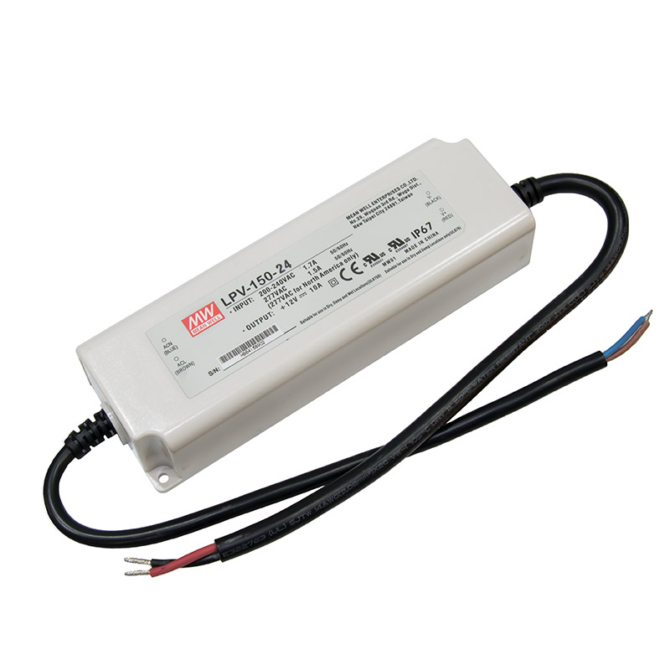 Mean Well LPV-150-24 LED tápegység, 24V, 150W, 6.3A, IP67