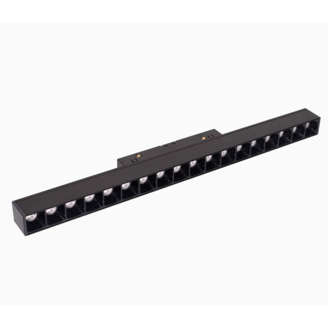 MAXLIGHT Track Magnetic 48V-os sínrendszeres lámpa, 18W, 3000K, 1049 lm, 35 cm, fekete
