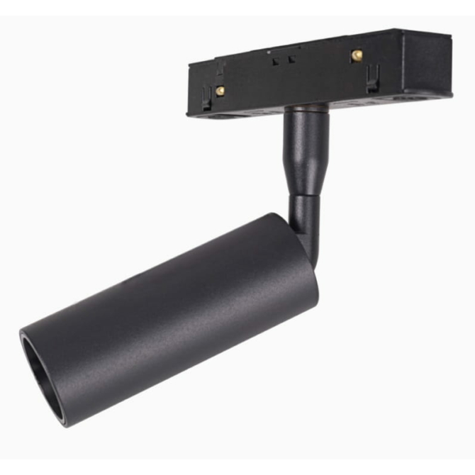 MAXLIGHT Track Magnetic 48V-os sínrendszeres spot lámpa, állítható, 5W, 3000K, 361 lm,  Ø3 cm, fekete