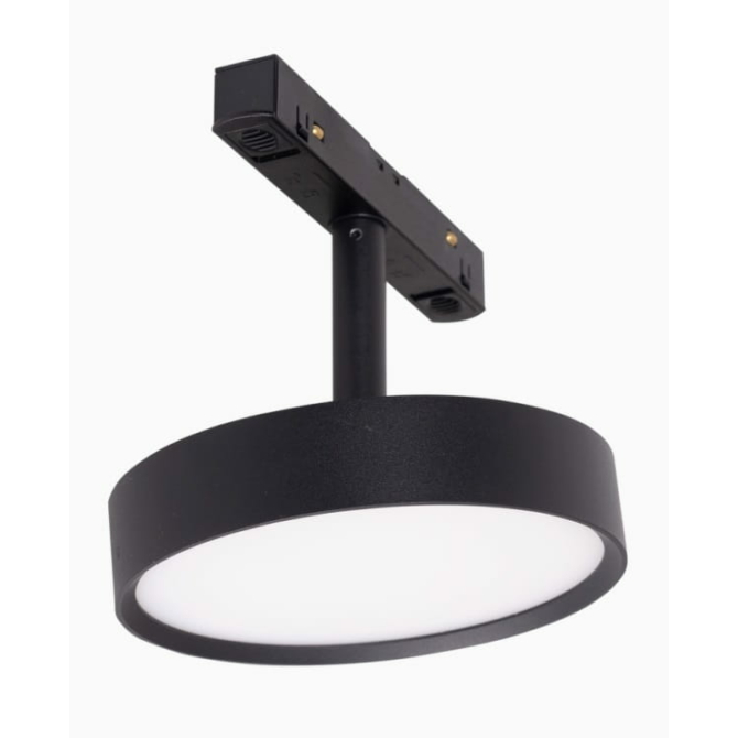 MAXLIGHT Track Magnetic 48V-os sínrendszeres spot lámpa, állítható, 11.5W, 3000K, 855 lm,  Ø12 cm, fekete