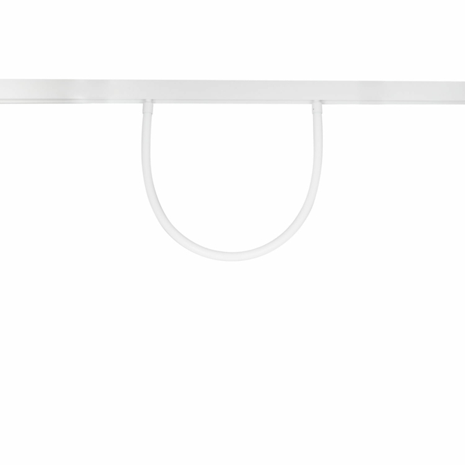 MAXLIGHT Track Magnetic 48V-os sínrendszeres szilikon spirál lámpa, 15W, 3000K, 1028 lm, Ø22x100 cm, fehér