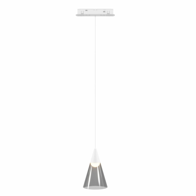 MAXLIGHT Track Magnetic 48V-os sínrendszeres függő lámpa, 6W, 3000K, 187 lm, 169 cm, fehér