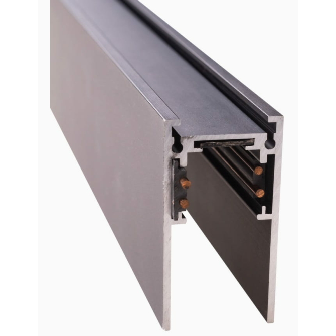 MAXLIGHT Track Magnetic sínelem, falon kívűli, 2 méter, fekete, 5 cm magas