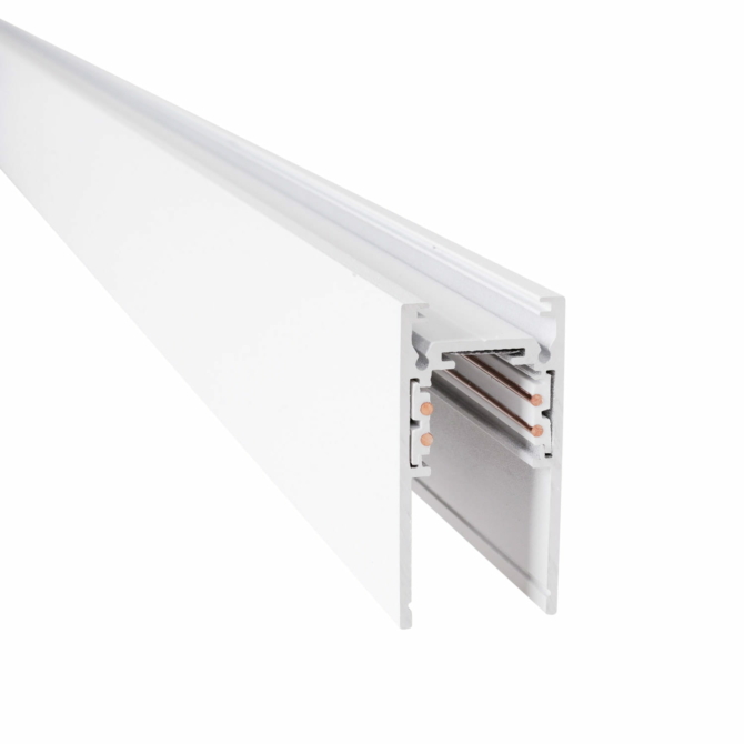 MAXLIGHT Track Magnetic sínelem, falon kívűli, 1 méter, fehér, 5 cm magas