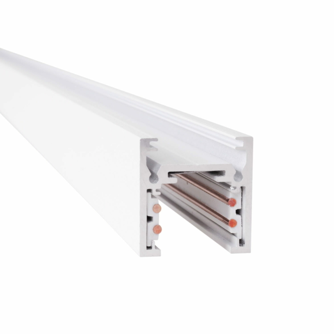 MAXLIGHT Track Magnetic sínelem, falon kívűli, 1 méter, fehér, 2.8 cm magas