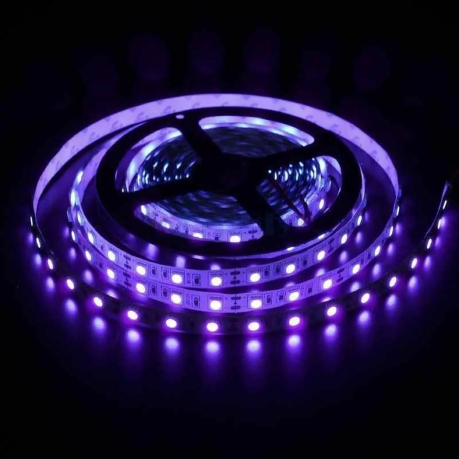 PLED 12V LED szalag beltéri, UV, 14.4W, 5050-60, 720 lumen