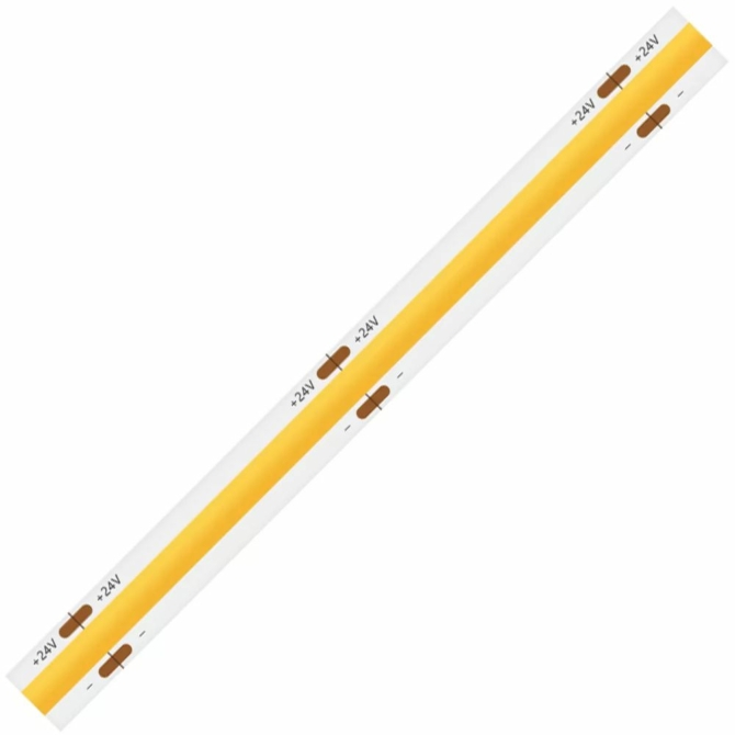 PLED 24V COB LED szalag beltéri, 4000K, 8W, 320 LED, 720 lumen