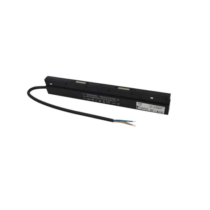 VIOKEF R1097 Magnetic 48V-os belső tápegység, 200W, 300 x 45 x 23 mm, fekete