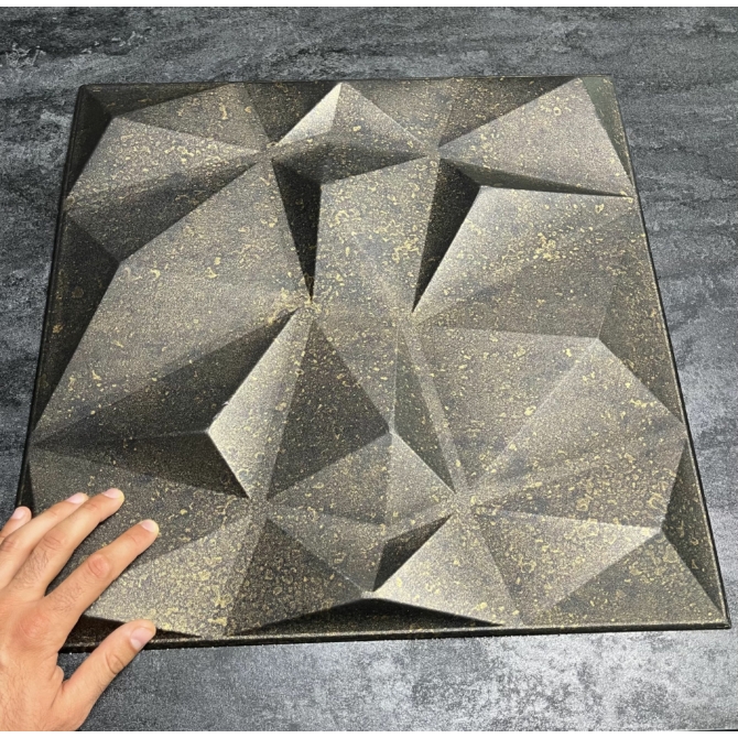 Polistar Montego antracit polisztirol 3D falpanel
