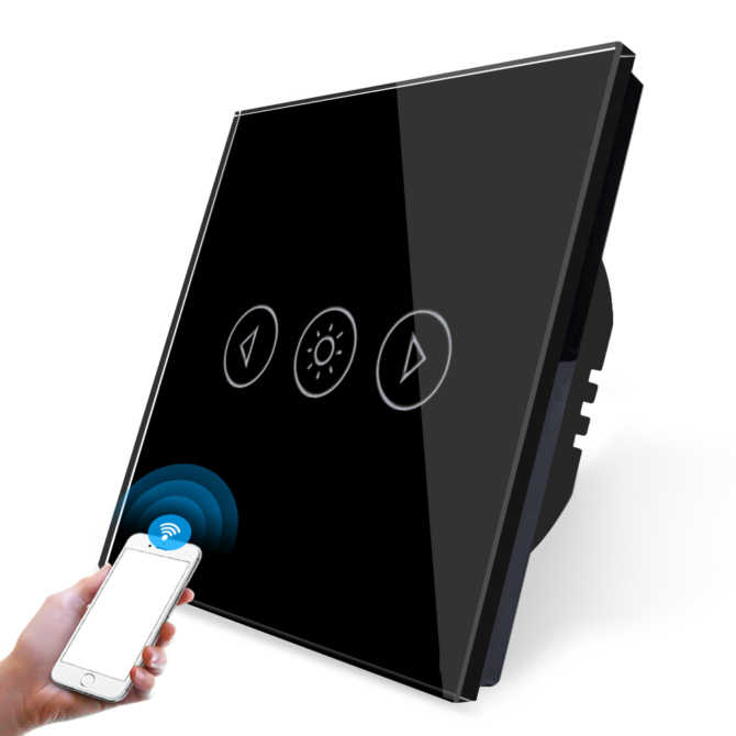 SmartHugo 1 Körös Fekete Wifi Dimmer Villanykapcsoló 101