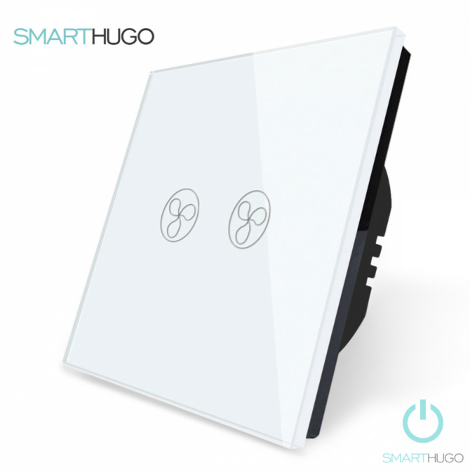 SmartHugo 2 Körös Fehér Ventilátor Kapcsoló