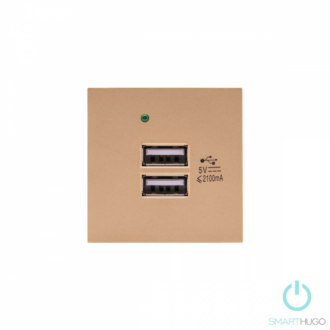 SmartHugo Dupla Arany USB Csatlakozó