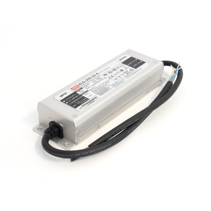 Mean Well XLG-200-24A LED tápegység, 24V, 200W, 8.3A, IP67, fém ház